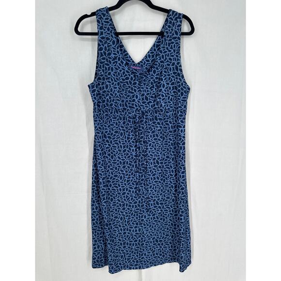 Fresh Produce Dress Womens Small Blue Midi Floral Sleeveless Stretch Sundress - Picture 5 of 8
